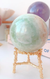 Green Caribbean Calcite Sphere