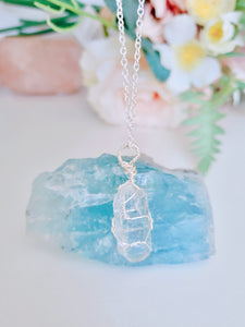 Ace of Wands Clear Quartz Necklace