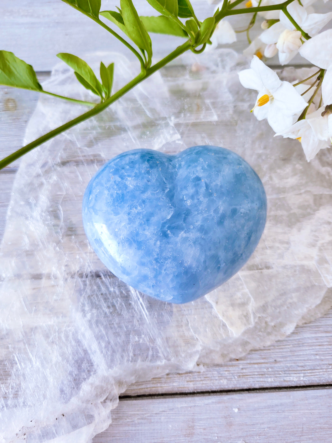 Blue Calcite Hearts 💙