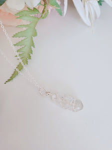 Ace of Wands Clear Quartz Necklace