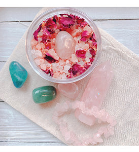 Love Healing/Activation Bath Soak & Crystal Kit