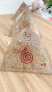 ORGONITE Citrine Pyramid