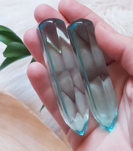 Aqua Blue Obsidian Wand