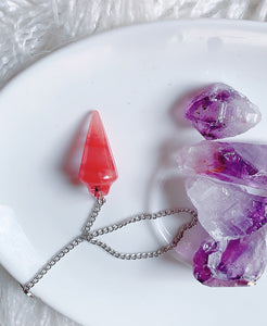 Strawberry Quartz Pendulum