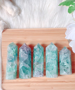 Green Fluorite Point