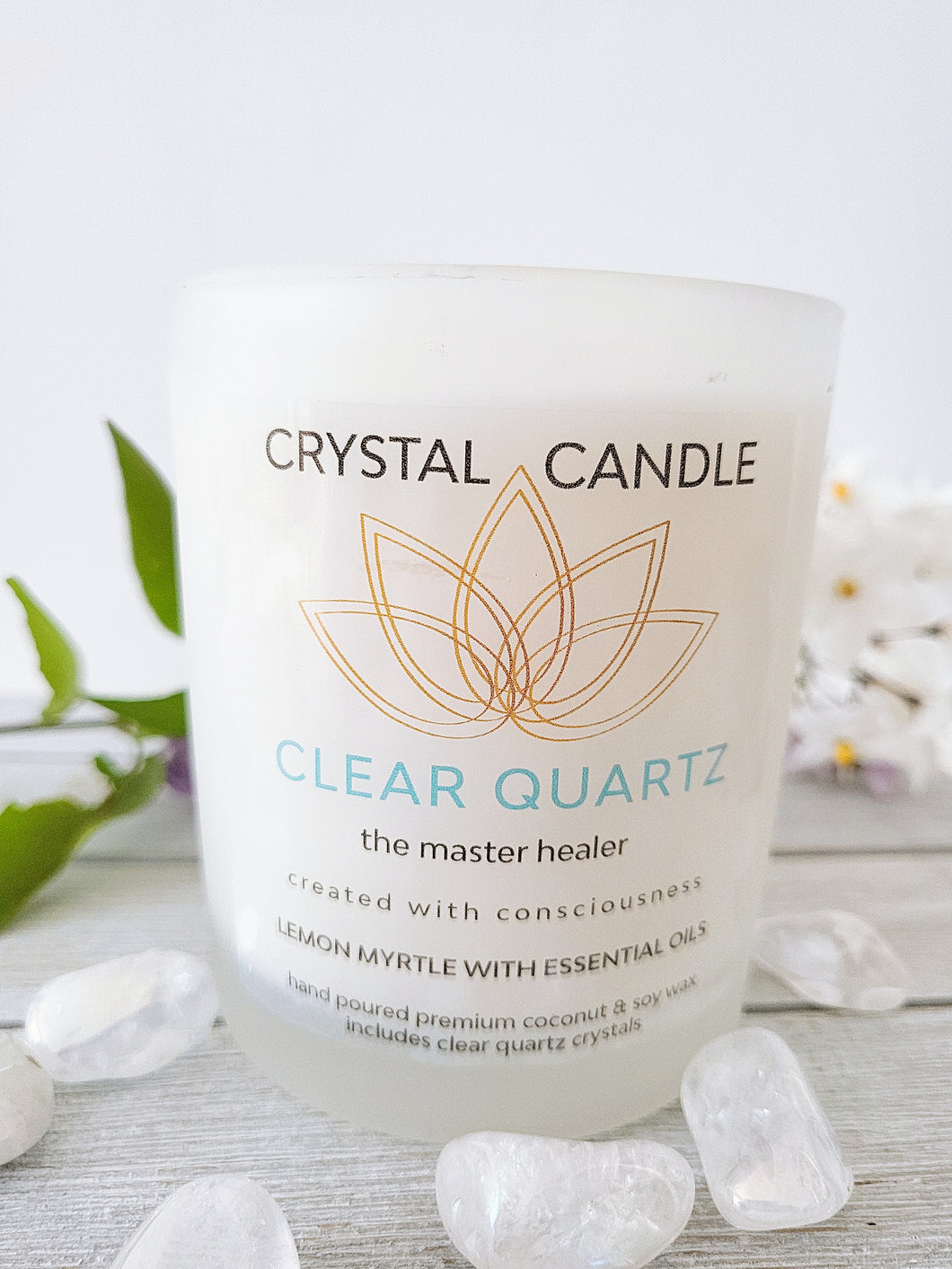 Clear Quartz Candle