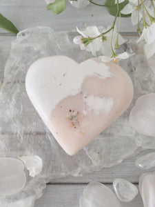 Pink Opal Heart