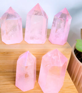 Pink Angel Aura Quartz Point