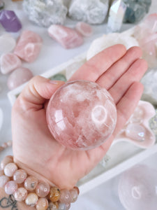 Pink Caribbean Calcite Sphere